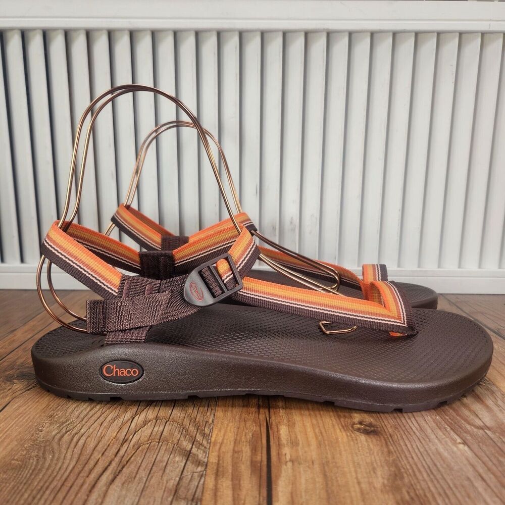 Chaco Brown and Orange Sandals - Picture 2 of 12